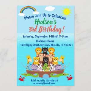 Invitación de Noé al cumpleaños árabe