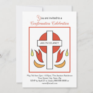 Invitación de nombre personalizable, confirmación