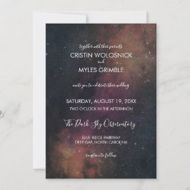 Invitación de Nova Night Sky Wedding