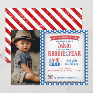Invitación de novato del año primer cumpleaños