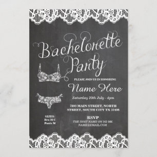 Invitación de novia a la fiesta de la soltera
