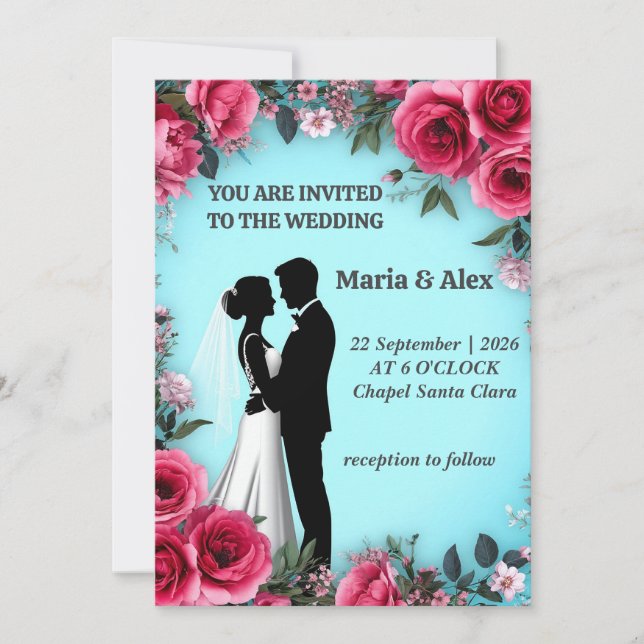 ✨ Invitación de Novia Floral para Evento de Compro (Anverso)
