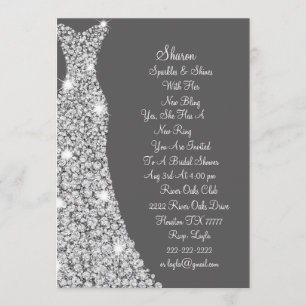 Invitación de novias con traje de Boda con estuche