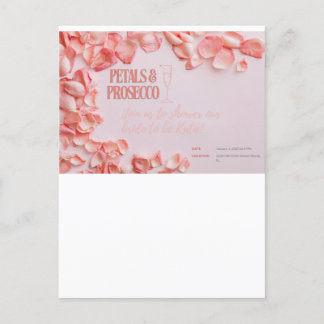 Invitación de novias de Petals y Prosecco