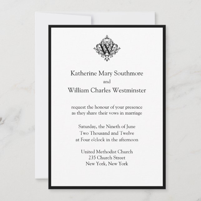 Invitación de novias y novios a bodas (Anverso)