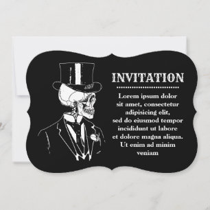 Invitación de Novio Calavera