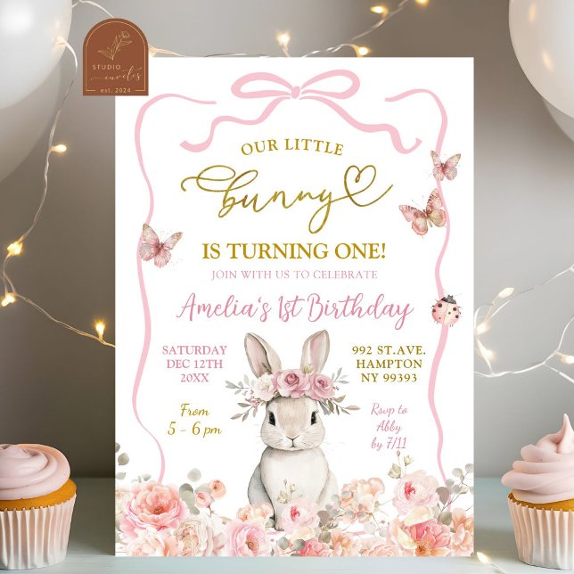 Invitación de nuestro conejito que cumple un año (Subido por el creador)
