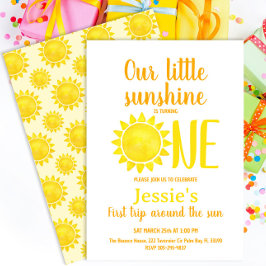 Invitación de nuestro primer cumpleaños para tomar