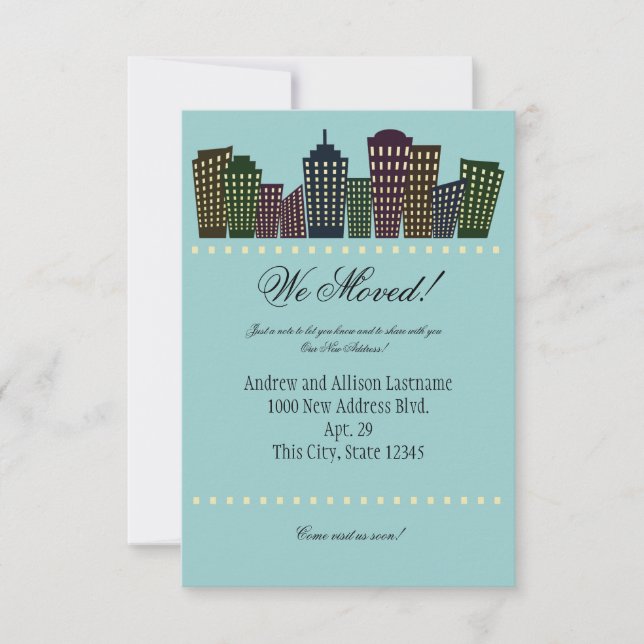 Invitación de nueva dirección de Ciudad Grande (Anverso)