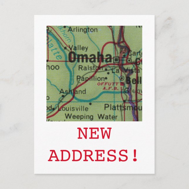 Invitación de nueva dirección de Omaha (Anverso)