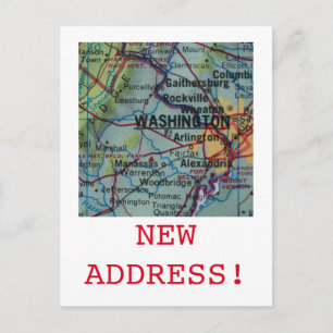 Invitación de nueva dirección de Washington DC