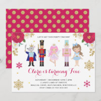 Invitación de nutcracker Sugar Plum Invitación de