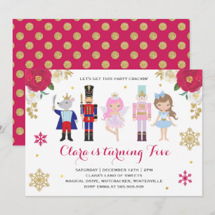 Invitación de nutcracker Sugar Plum Invitación de 