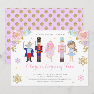 Invitación de nutcracker Sugar Plum Invitación de 