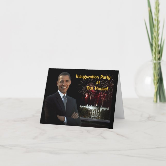 Invitación de Obama a inaugurar Fiesta nuestra cas (Anverso)