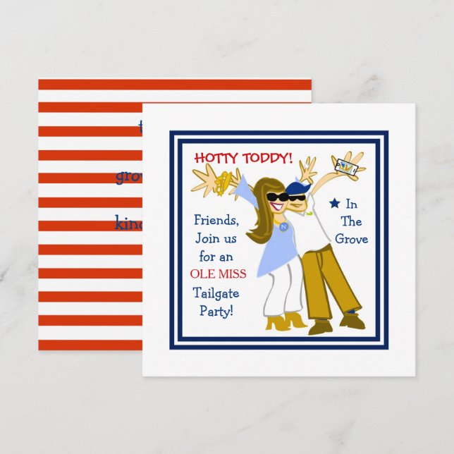 Invitación de Ole Miss Selfie (Anverso / Reverso)