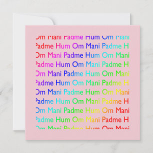 Invitación de Om Mani Padme Hum