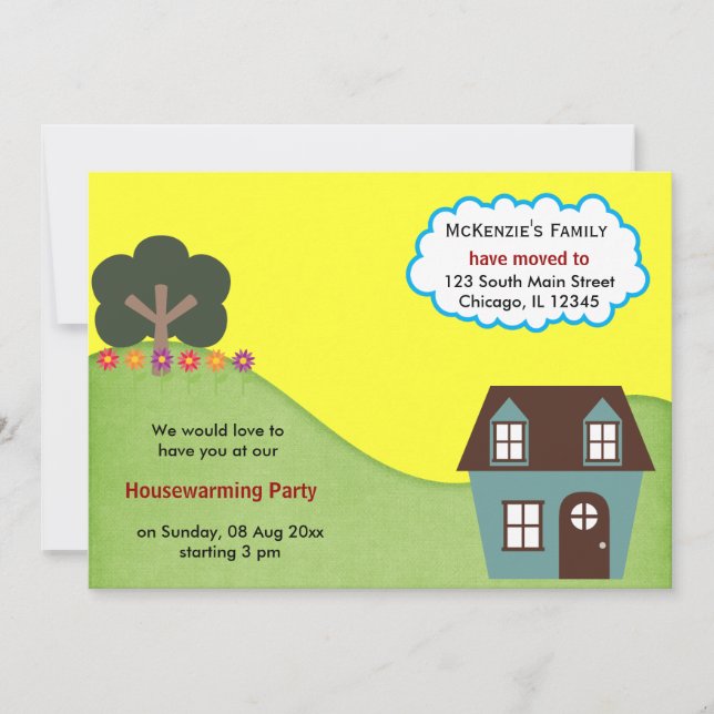 Invitación de Open House (Anverso)