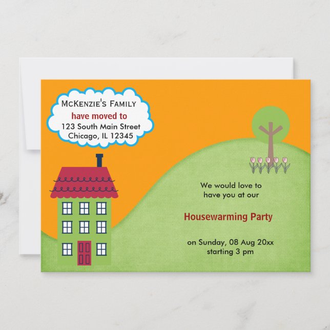 Invitación de Open House (Anverso)