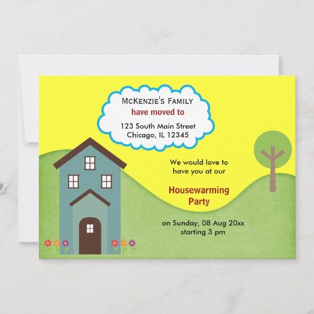 Invitación de Open House (Anverso)