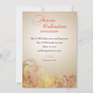 Invitación de Ordenación de Diácono Escritura