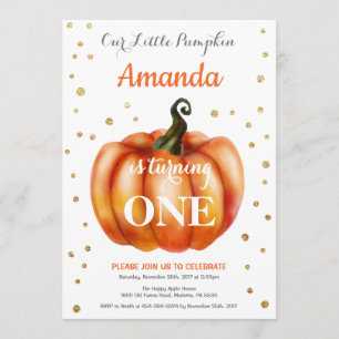 Invitación de oro al cumpleaños a la caída de la c