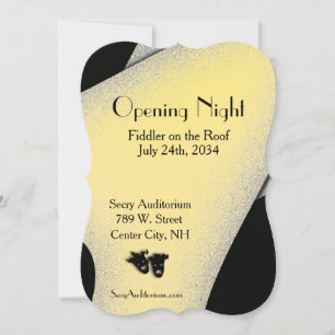 Invitación de oro al teatro nocturno de apertura