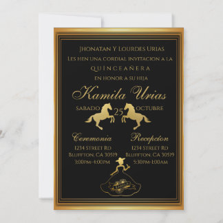 Invitación de oro de Charra Mexicana