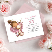 Invitación de oro rosa para el tercer cumpleaños d