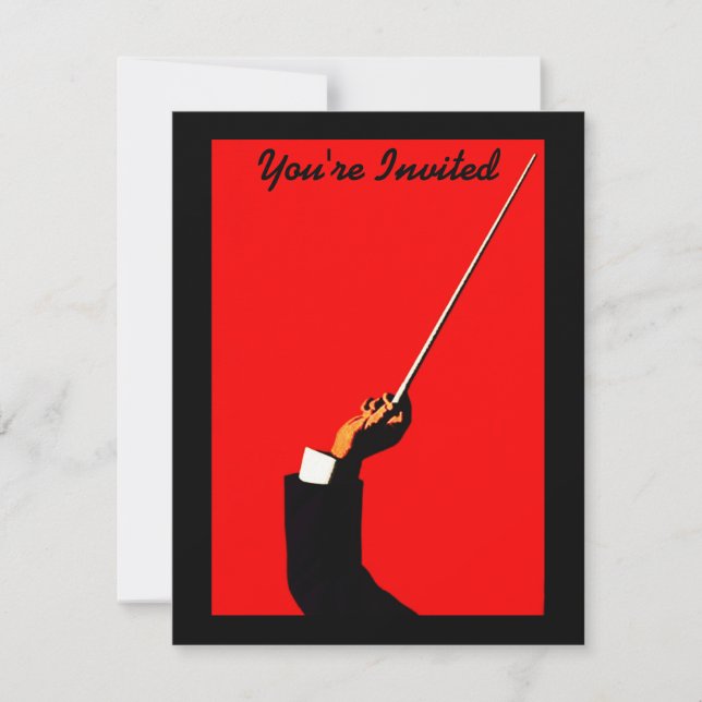 INVITACIÓN DE ORQUESTA RECITAL DEL LÍDER DE LA BAN (Anverso)