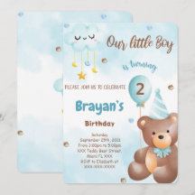 Invitación de Osito de Peluche