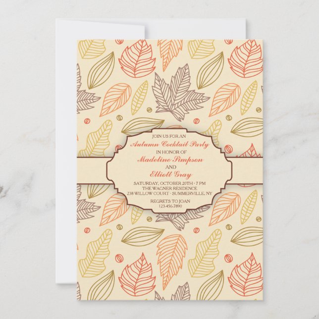 Invitación de Otoño (Anverso)