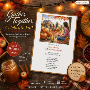 Invitación de otoño de la temporada de calabaza