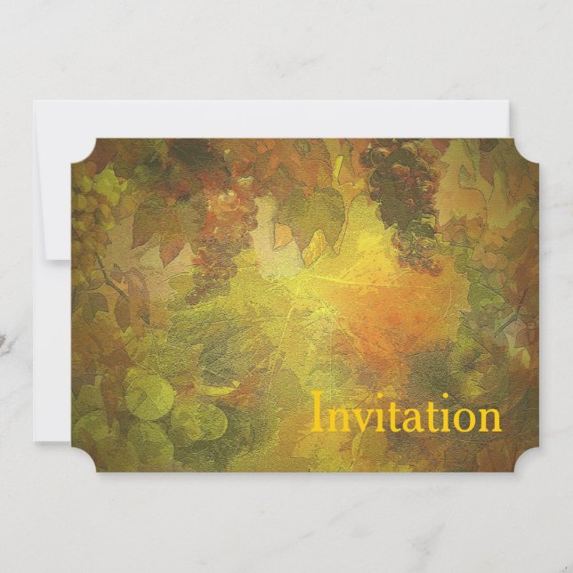 Invitación de otoño del personalizado (Anverso)