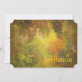Invitación de otoño del personalizado