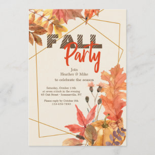 Invitación de Otoño Fabulosa