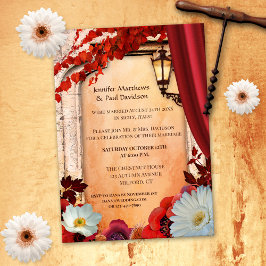 Invitación de otoño o después de la boda