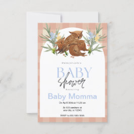 Invitación de Owls Baby Shower