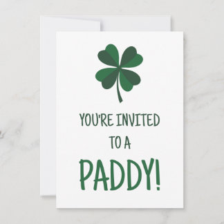 Invitación de Paddy, Fiesta de San Patricio
