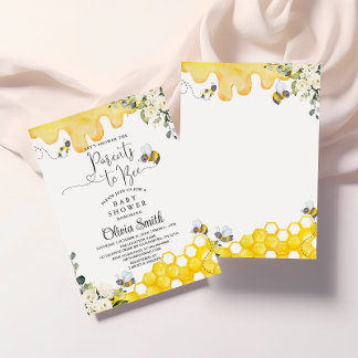 Invitación de padres a recibir Baby Shower