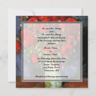 Invitación de padres novios y novios, van Gogh
