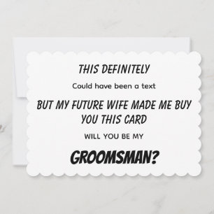 Invitación de Padrino de Boda Simple Minimalista d