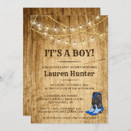 Invitación de país a Baby Shower para niño