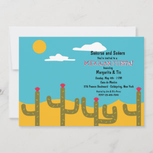 Invitación de paisaje desértico