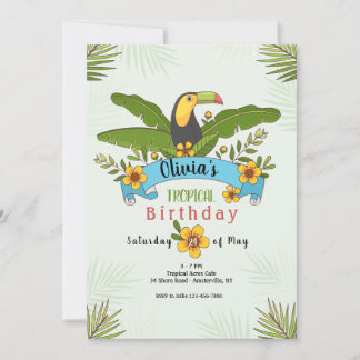 Invitación de pájaro de Toucan