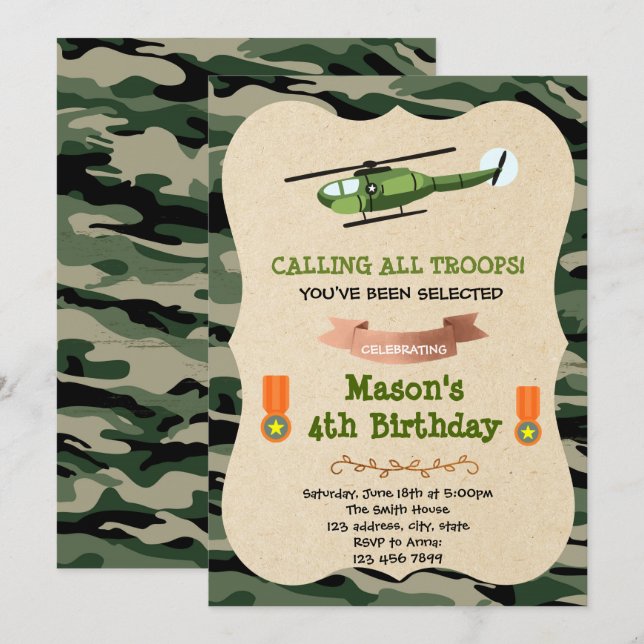 invitación de palabra del ejército (Anverso / Reverso)