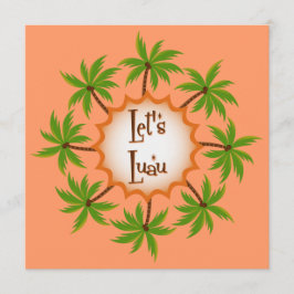 Invitación de Palm Circle Luau