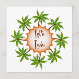 Invitación de Palm Circle Luau