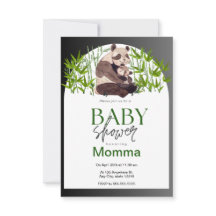 Invitación de Panda Baby Shower
