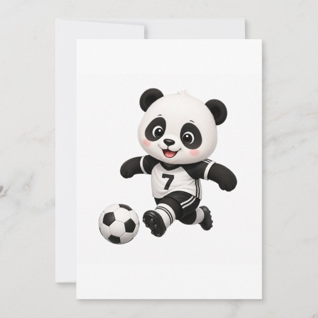 Invitación de Panda de Fútbol  (Anverso)